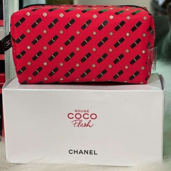 AUTHENTIC CHANEL COCO ROUGE NOTEBOOK & COSMETIC 💄 BAG SET - Picture 3 of 12